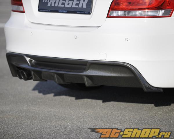 Rieger задний диффузор With Dual выхлоп Openings (M-Tech ONLY) Карбон-Look BMW E82/88 Rieger задний диффузор With Dual выхлоп Openings (M-Tech ONLY) Карбон-Look BMW E82/88